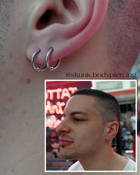 piercing hecho por León · Skunk Body Piercing, Montevideo