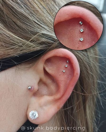 piercing hecho por León · Skunk Body Piercing, Montevideo