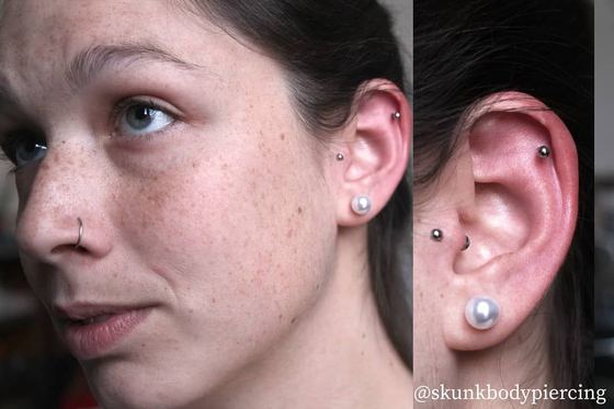 piercing hecho por León · Skunk Body Piercing, Montevideo