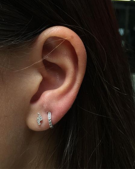 piercing hecho por León · Skunk Body Piercing, Montevideo